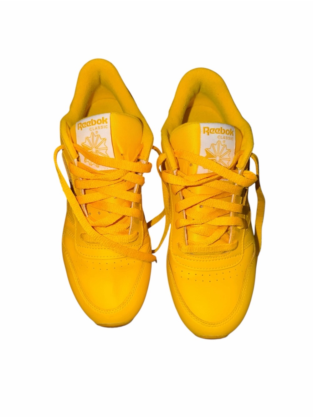 Reebok Classic Leather Yellow Sneakers Women’s Size 8.5